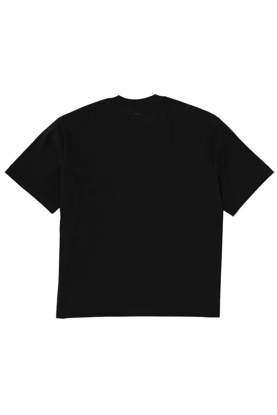 Lacoste men’s black short-sleeved t-shirt with a relaxed fit made from soft cotton fabric for casual wear