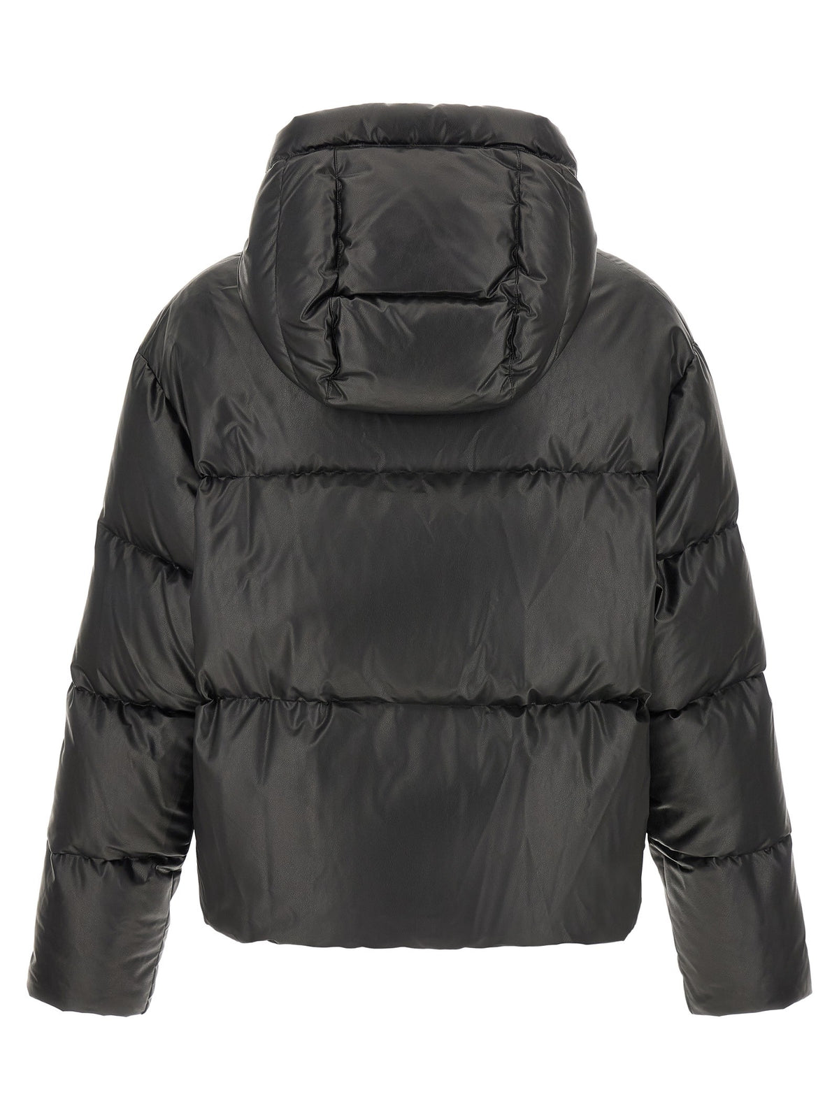 MM6 Maison Margiela Lacquered Finish Down Jacket Black