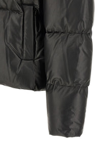 MM6 Maison Margiela Lacquered Finish Down Jacket Black