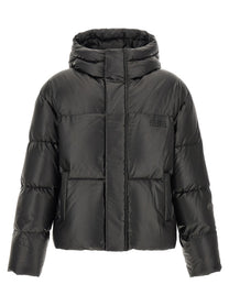 MM6 Maison Margiela Lacquered Finish Down Jacket Black