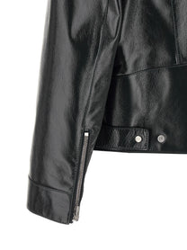 Fendi Lacquered Leather Blouson Blue