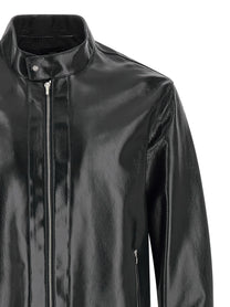 Fendi Lacquered Leather Blouson Blue