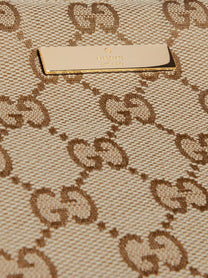 Gucci Women's Lady Lunetta GG Fabric Crossbody Bag Beige