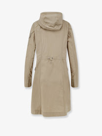 Moncler Women's Laerte Cotton Blend Long Jacket White
