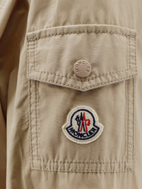 Moncler Women's Laerte Cotton Blend Long Jacket White