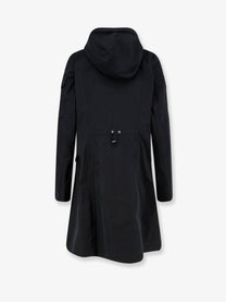 Moncler Women's Laerte Cotton Blend Long Jacket Black