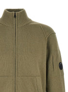 C.P. Company Lambswool Grs Cardigan Green, view 3
