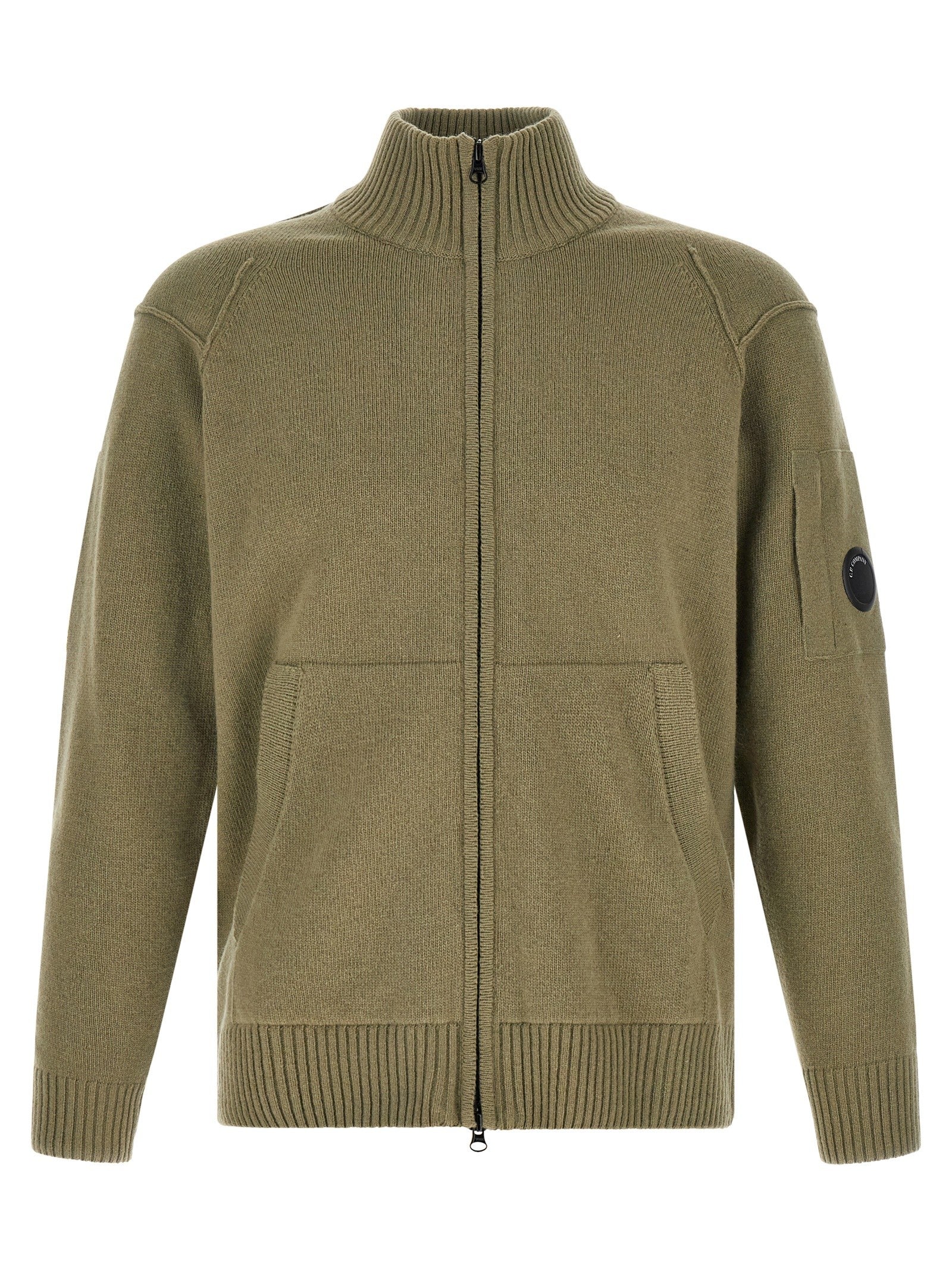 C.P. Company Lambswool Grs Cardigan Green