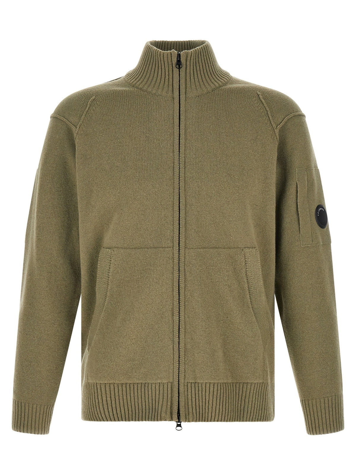 C.P. Company Lambswool Grs Cardigan Green