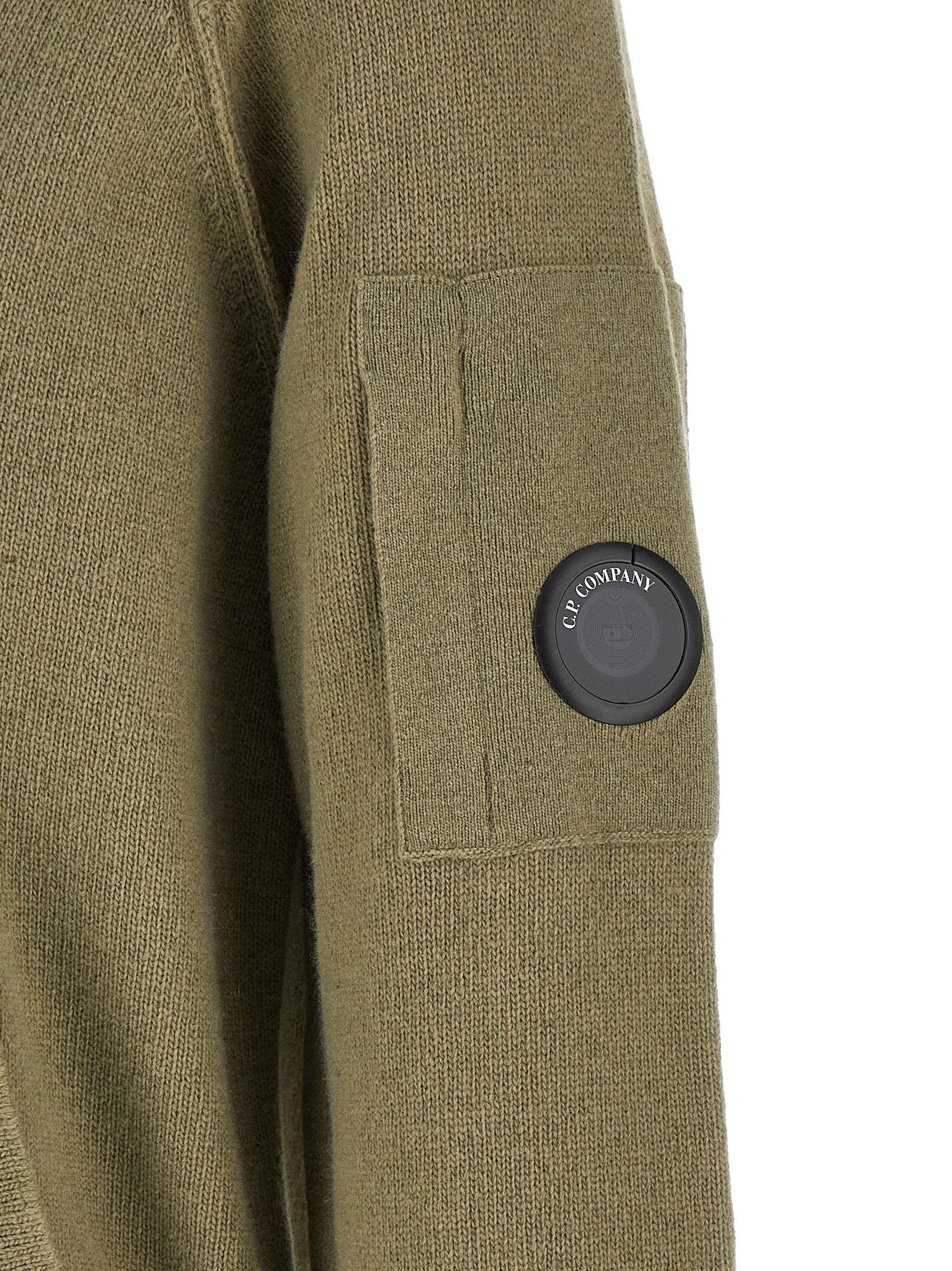 C.P. Company Lambswool Grs Cardigan Green
