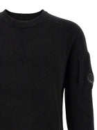 C.P. Company Lambswool Grs Sweater Black, view 3