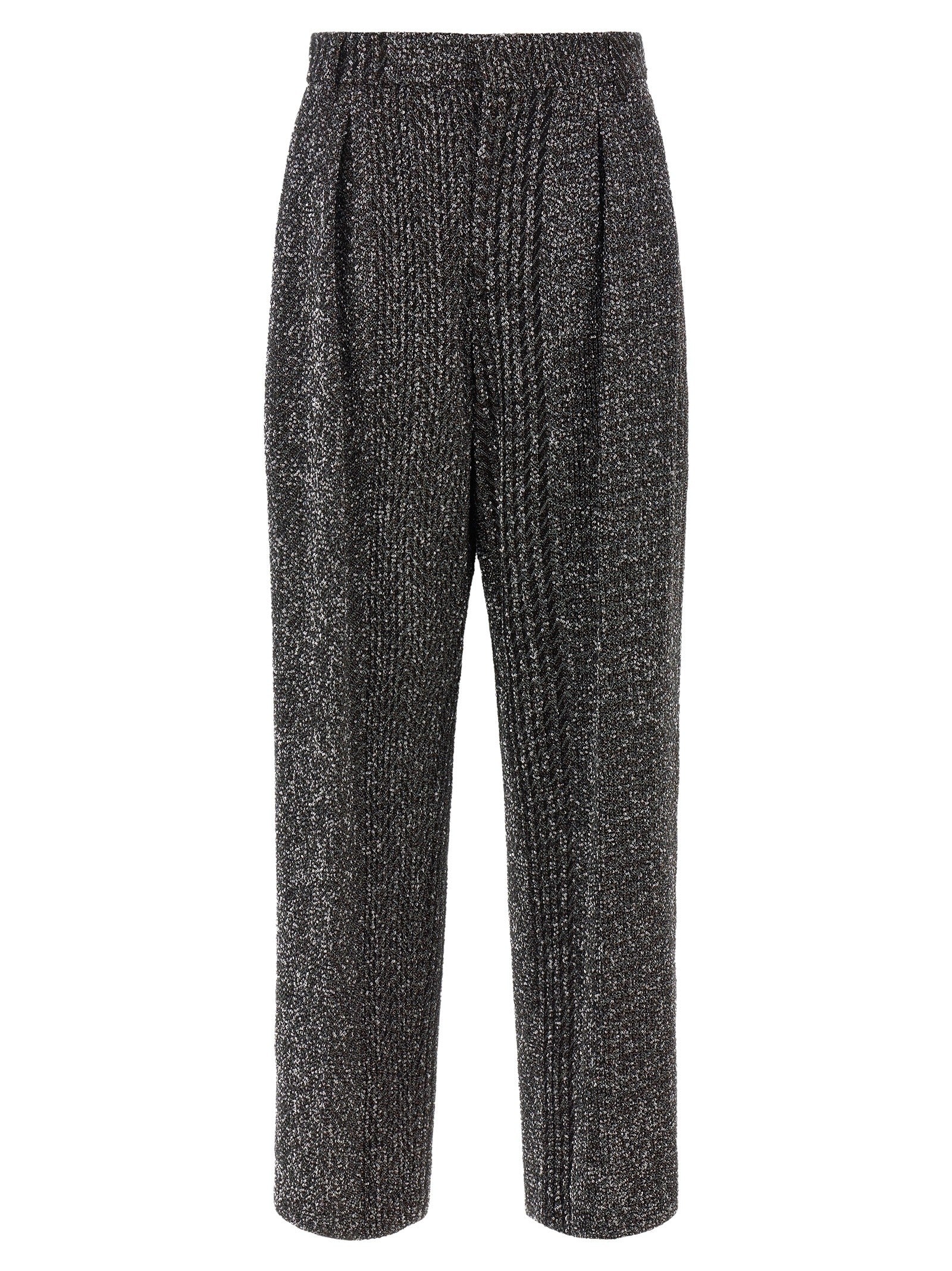 Missoni Lamé and Sequin Yarn Pants Black