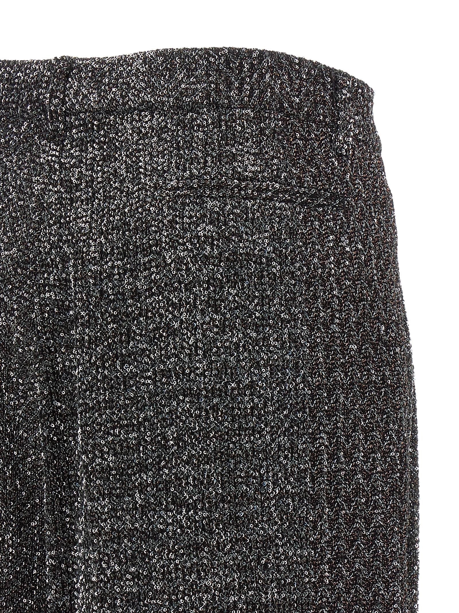 Missoni Lamé and Sequin Yarn Pants Black