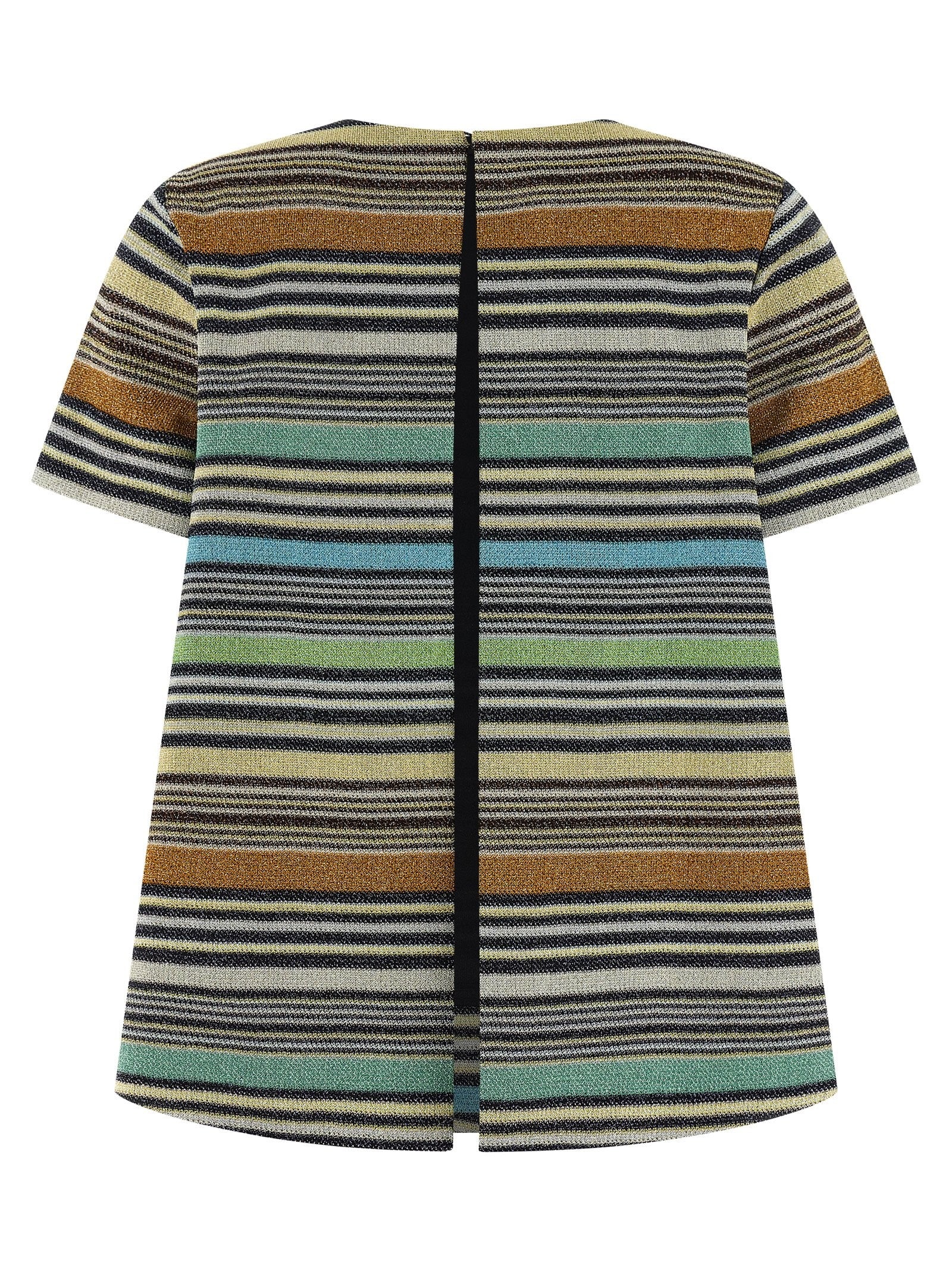 Missoni Lamé Stripes Shirt Gold