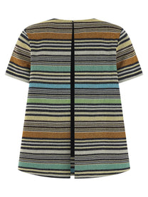 Missoni Lamé Stripes Shirt Gold