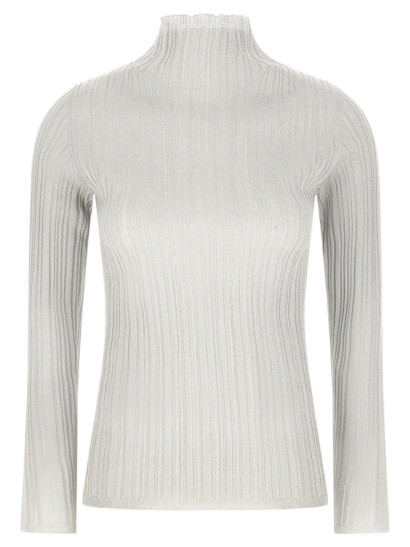 Fabiana Filippi Lamé Thread Sweater Grey
