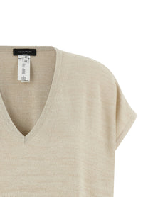 Fabiana Filippi Lamé Thread Sweater Gold