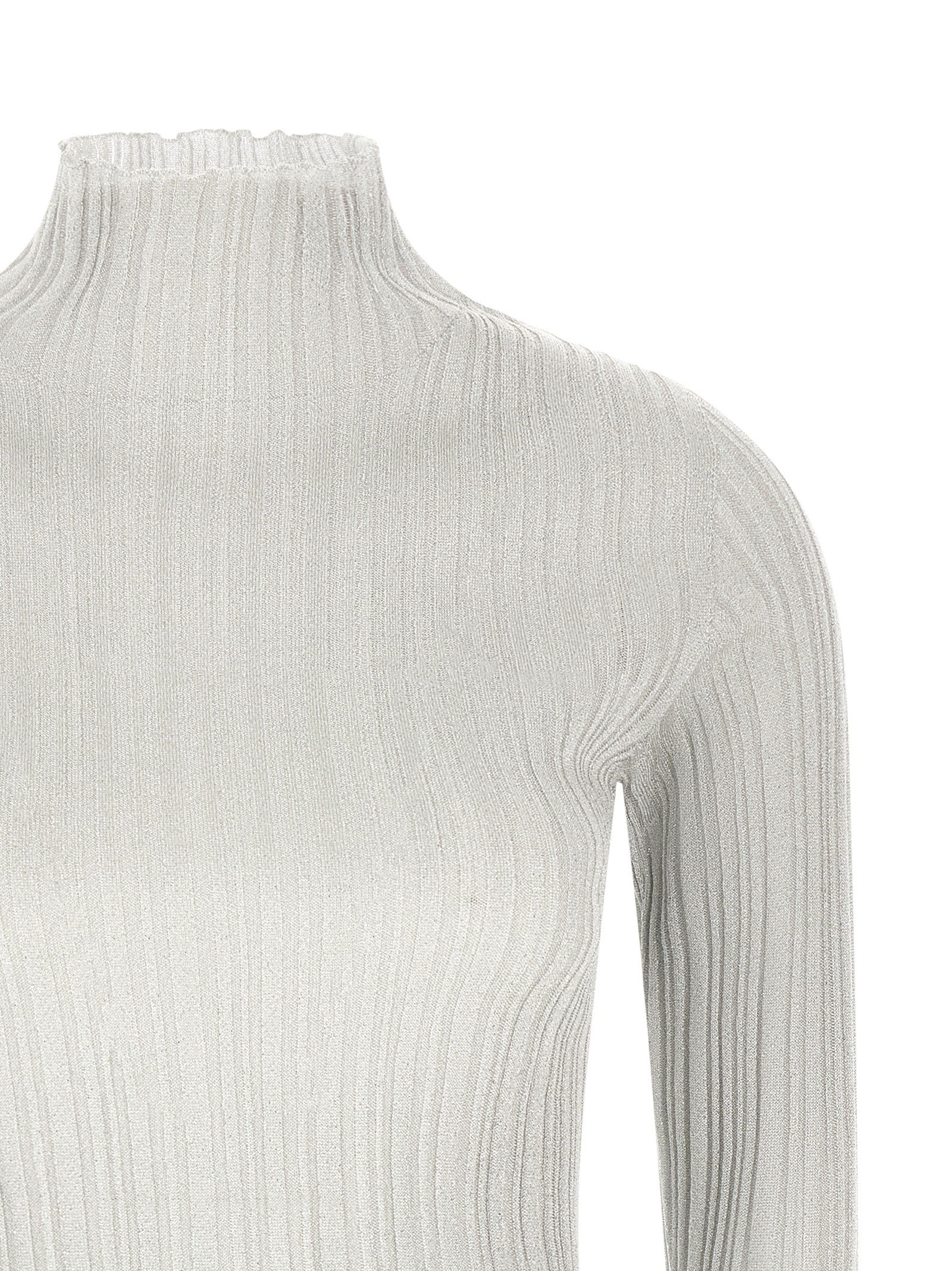 Fabiana Filippi Lamé Thread Sweater Grey