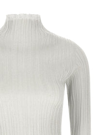 Fabiana Filippi Lamé Thread Sweater Grey