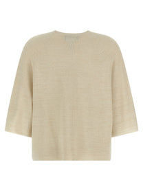 Fabiana Filippi Lamé Thread Sweater Gold