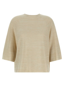 Fabiana Filippi Lamé Thread Sweater Gold