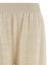 Fabiana Filippi Lamé Thread Trousers Gold