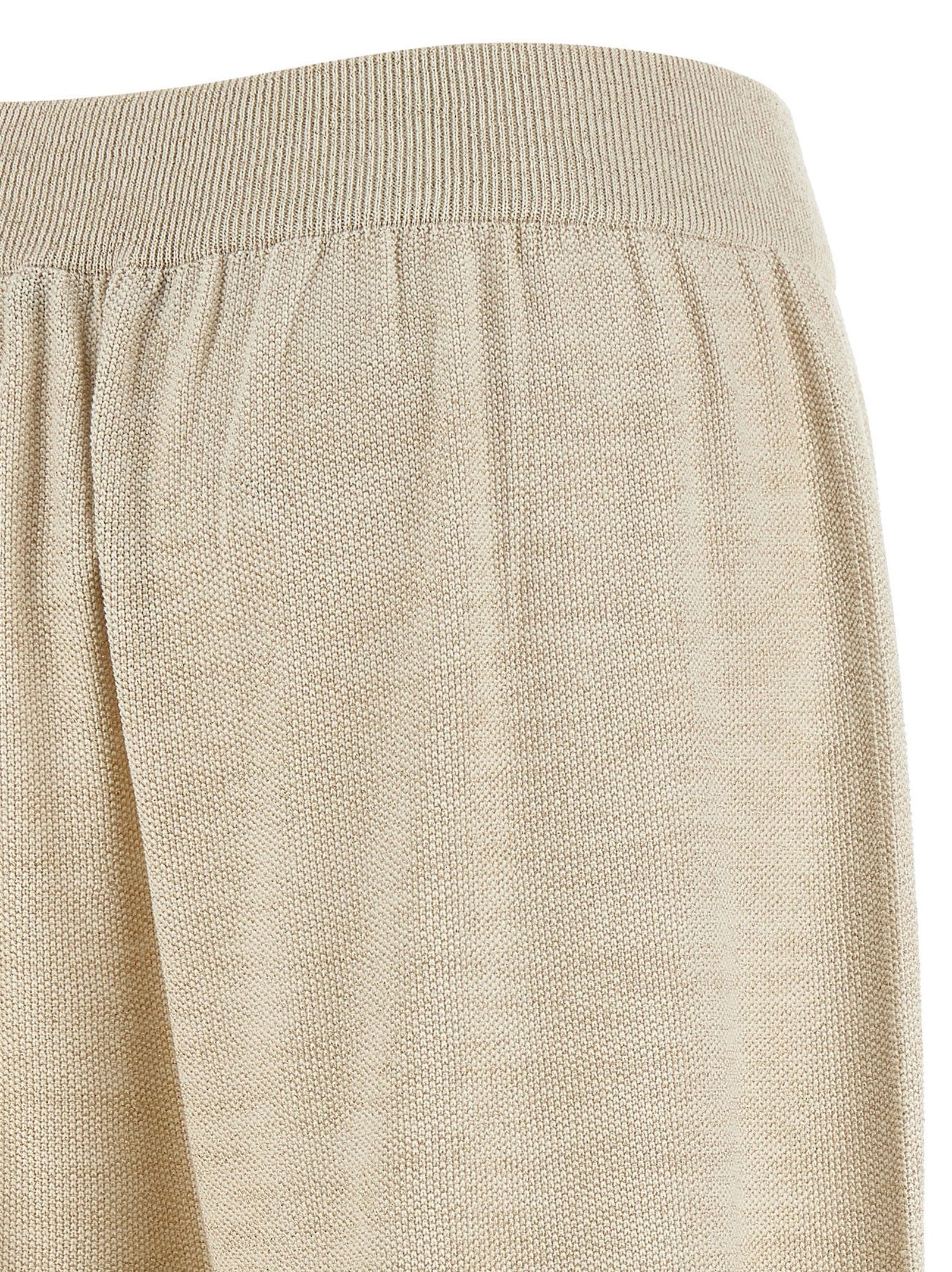 Fabiana Filippi Lamé Thread Trousers Gold
