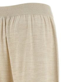 Fabiana Filippi Lamé Thread Trousers Gold