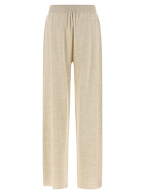Fabiana Filippi Lamé Thread Trousers Gold