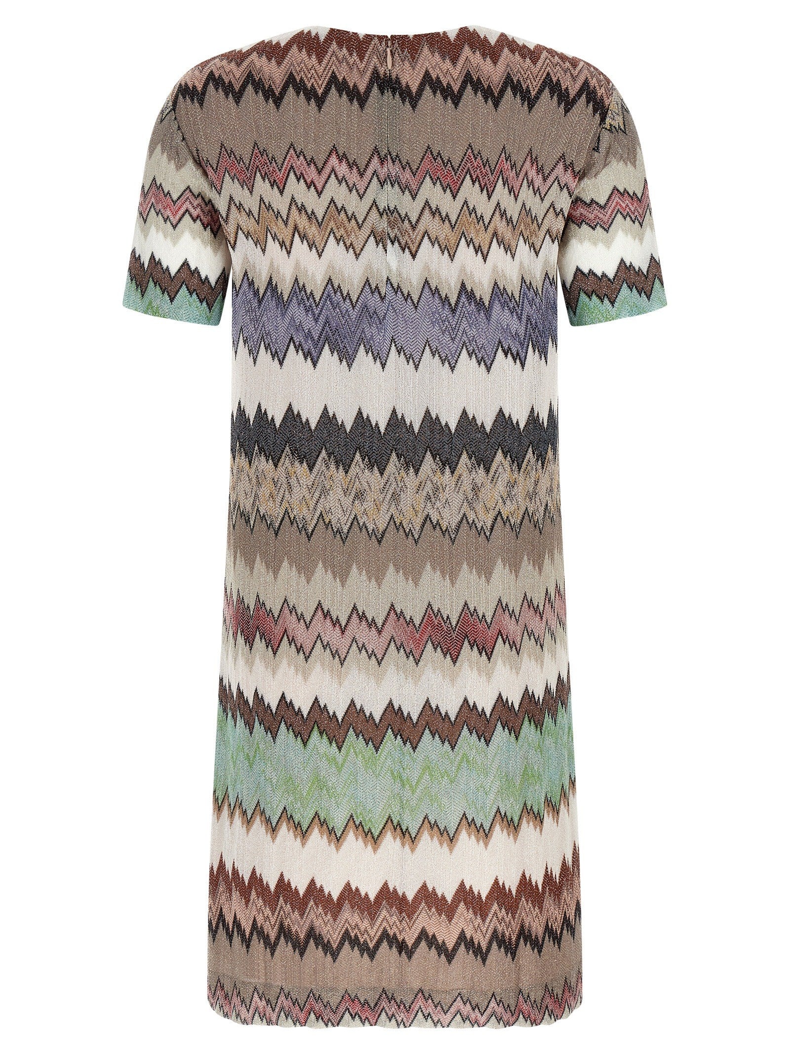 Missoni Lamé Viscose Dress Gold