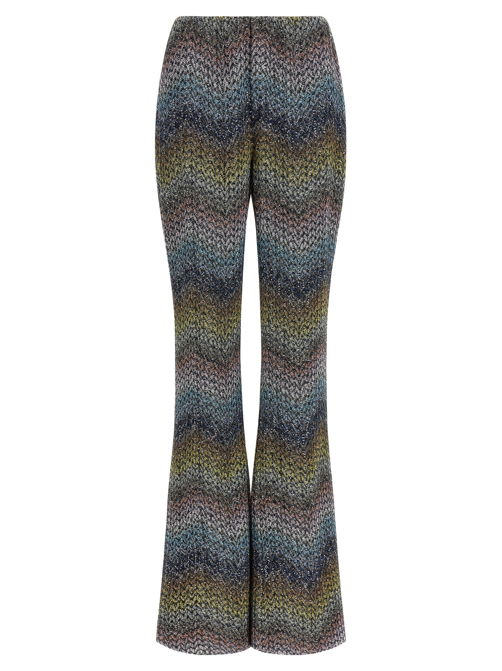 Missoni Lamé Viscose Pants Gold