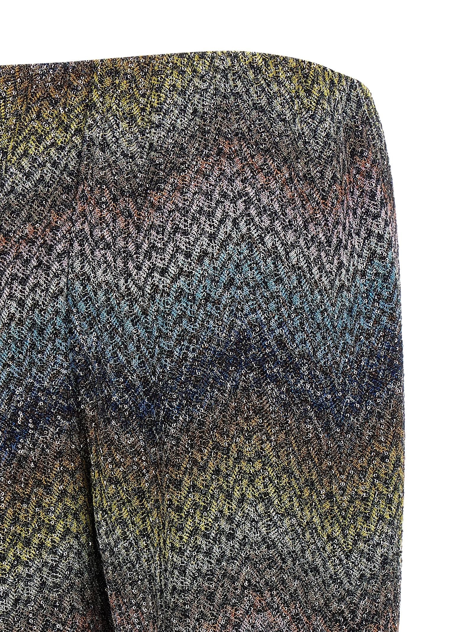 Missoni Lamé Viscose Pants Gold