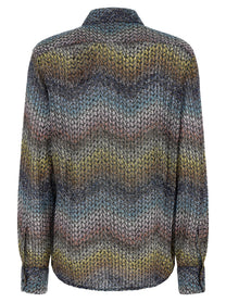 Missoni Lamé Viscose Shirt Gold