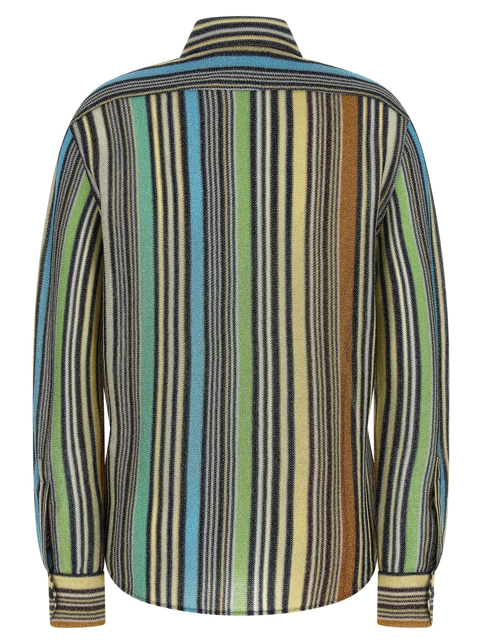Missoni Lamé Viscose Shirt Gold