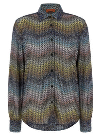 Missoni Lamé Viscose Shirt Gold