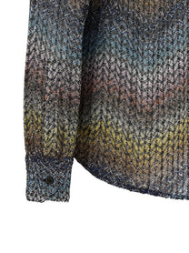 Missoni Lamé Viscose Shirt Gold
