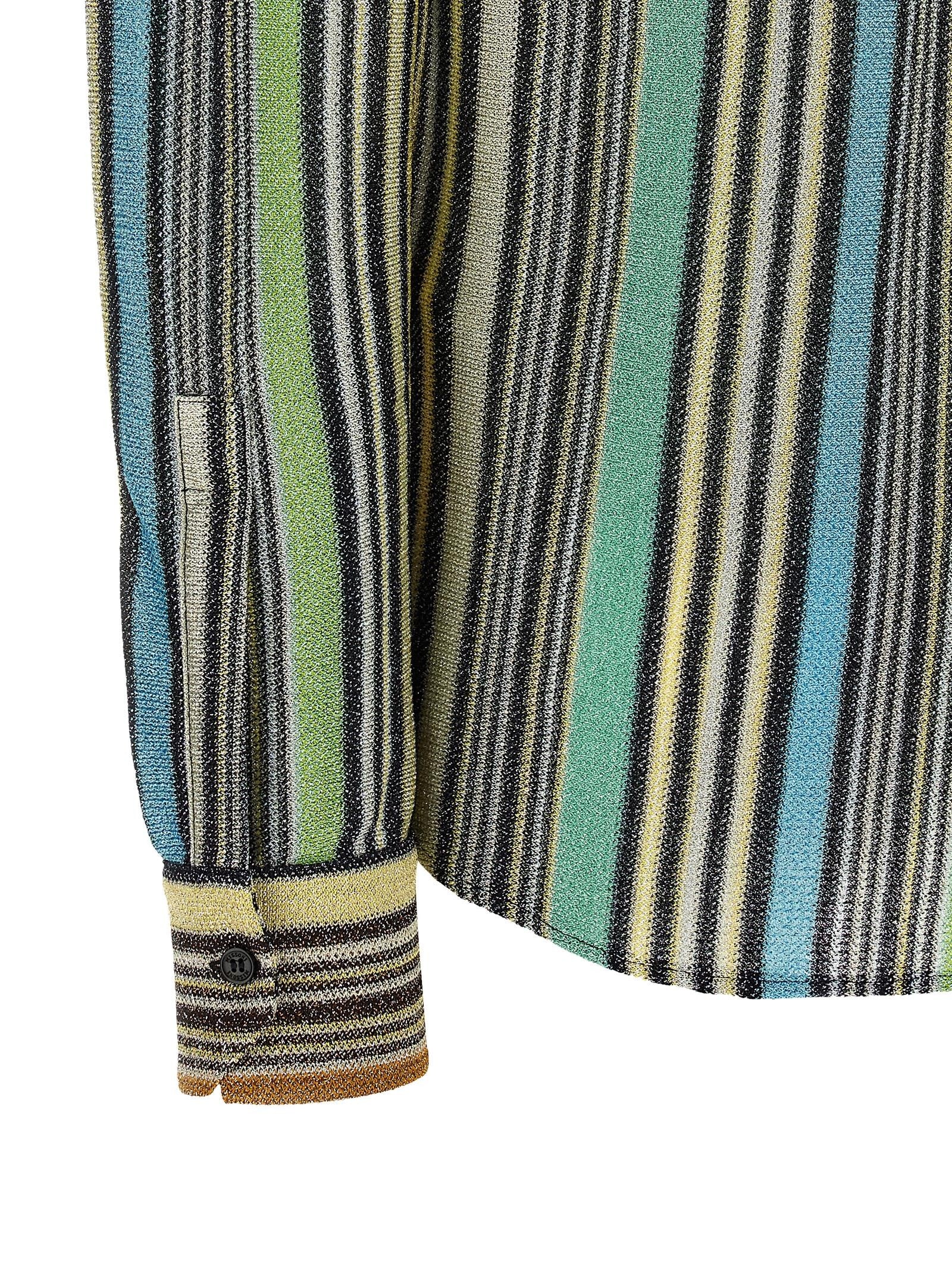 Missoni Lamé Viscose Shirt Gold