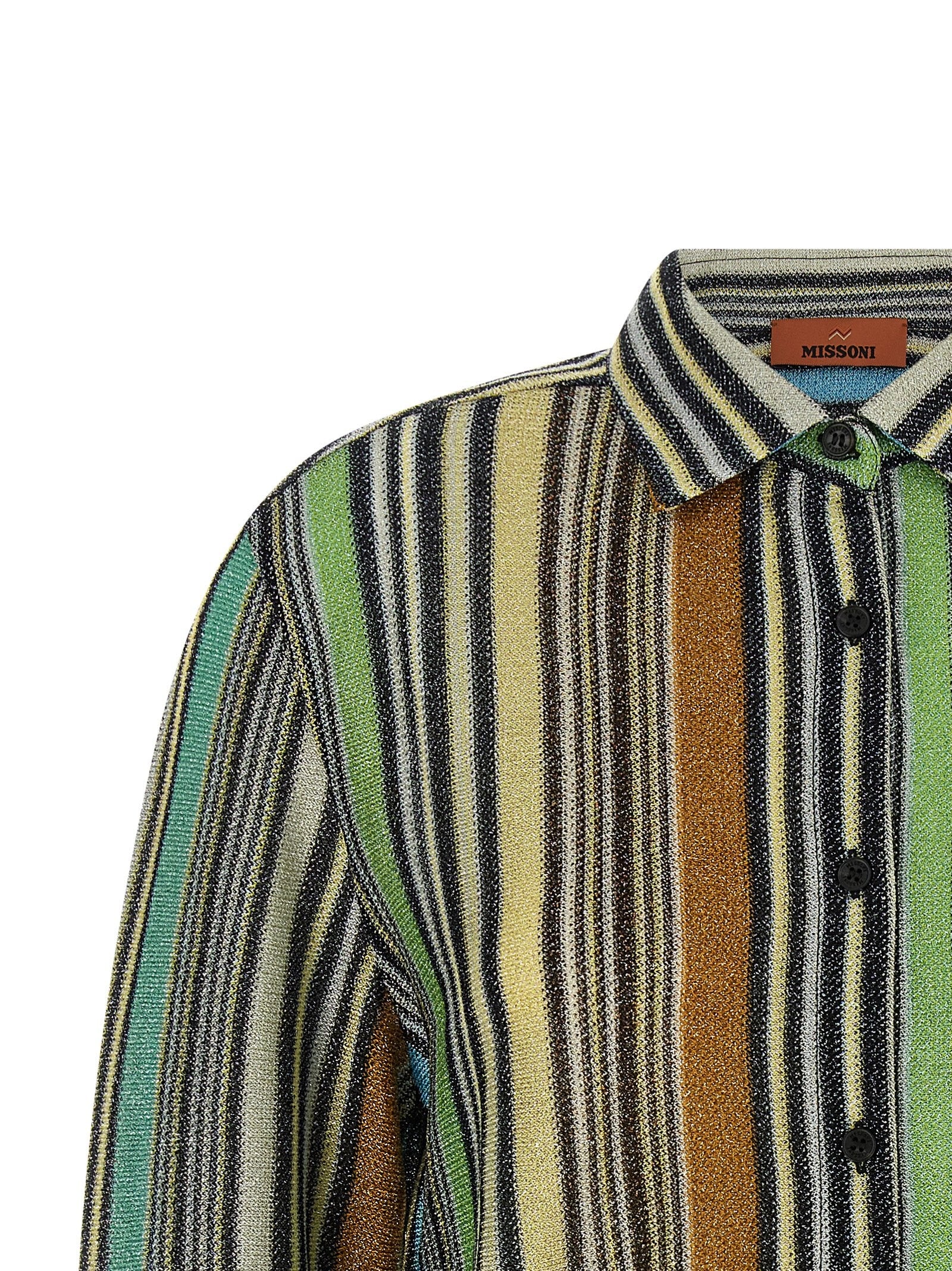 Missoni Lamé Viscose Shirt Gold