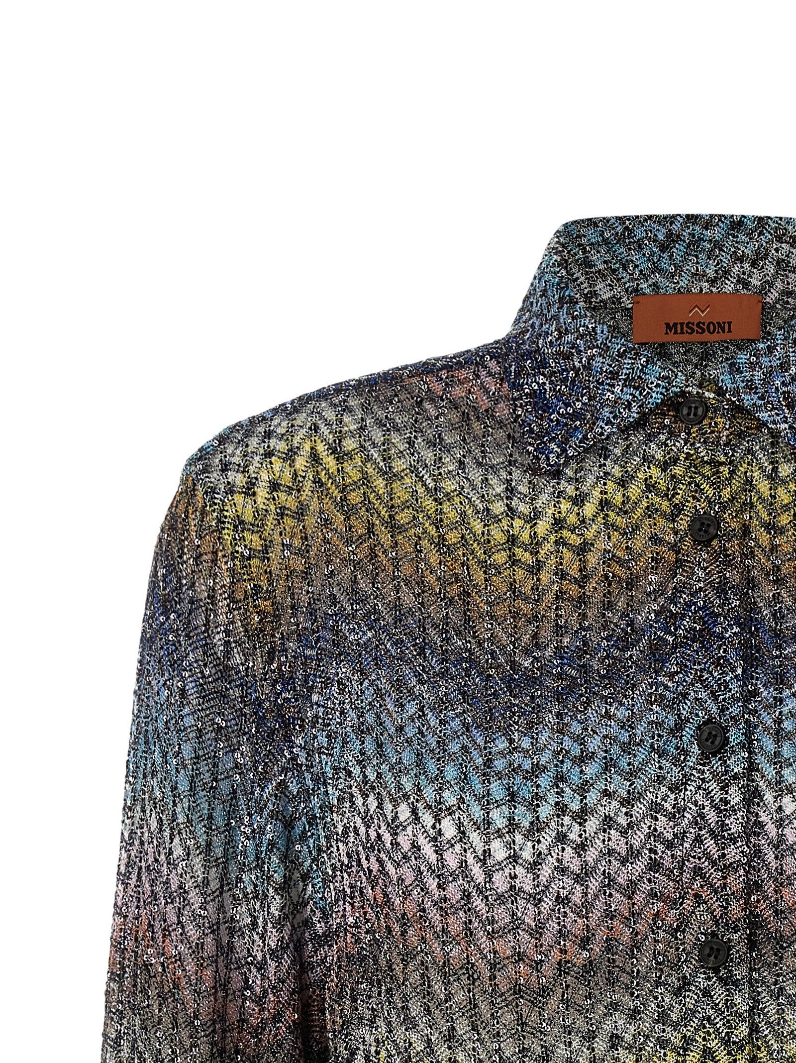 Missoni Lamé Viscose Shirt Gold