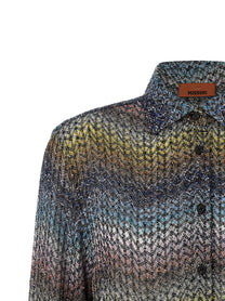 Missoni Lamé Viscose Shirt Gold