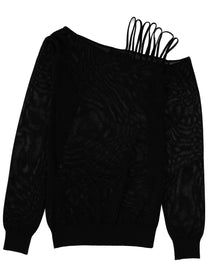 Circus Hotel Women's Lamé Yarn Knit Black Circus Hotel