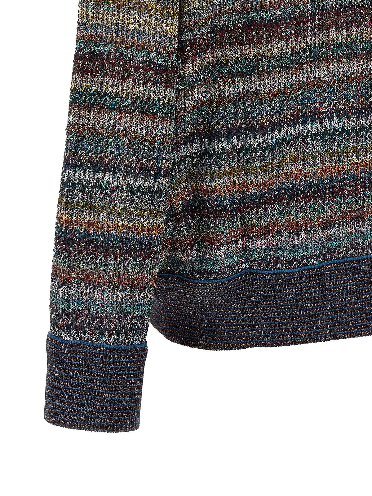 Missoni Lamé Yarn Polo Shirt Gold