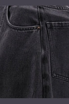 LAMRONS Women's Balloon Fit Black Denim Jeans Grey, view 3