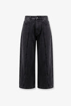 LAMRONS Women's Balloon Fit Black Denim Jeans Grey