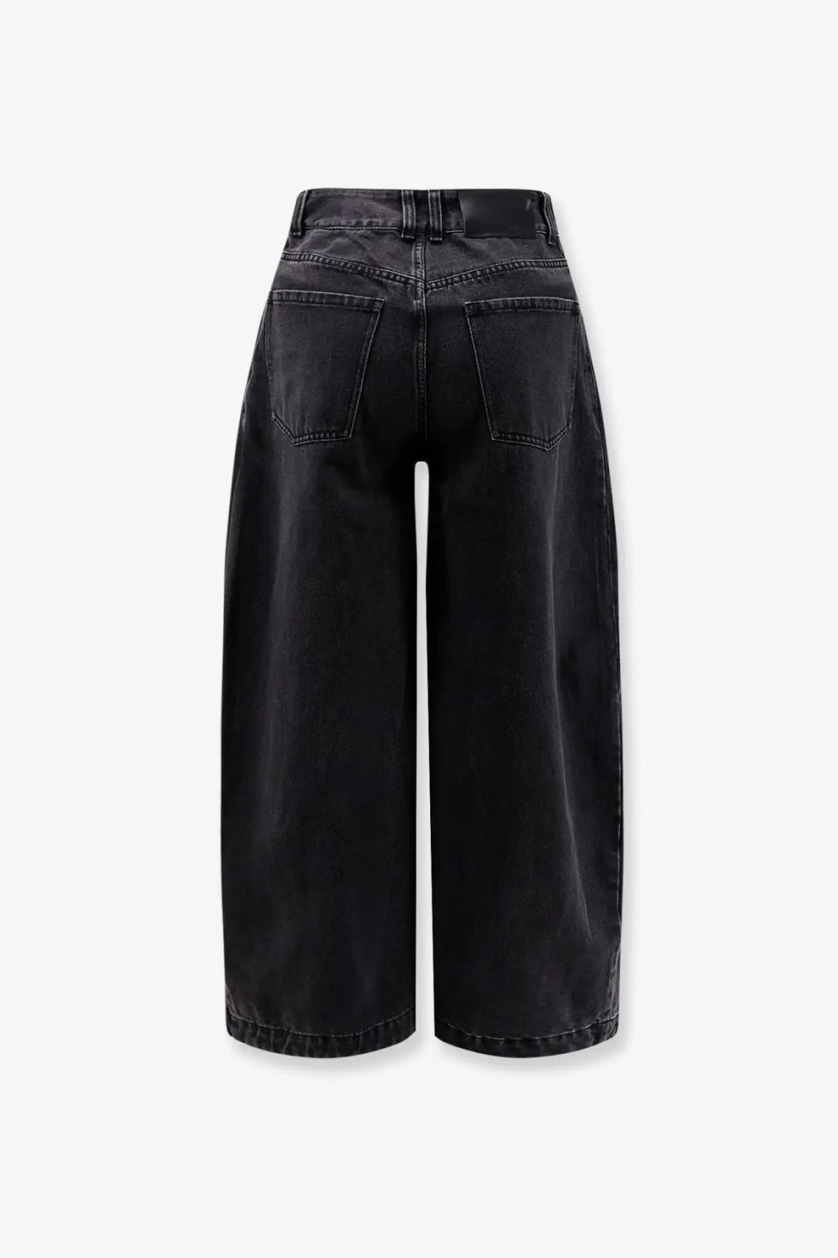 LAMRONS Women's Balloon Fit Black Denim Jeans Grey, view 2