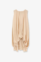 LAMRONS Women's Modal and Silk Blend Dress Beige