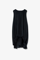 LAMRONS Women's Modal and Silk Blend Dress Black