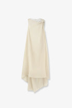 LAMRONS Women's Viscose and Lyocell Blend Dress White