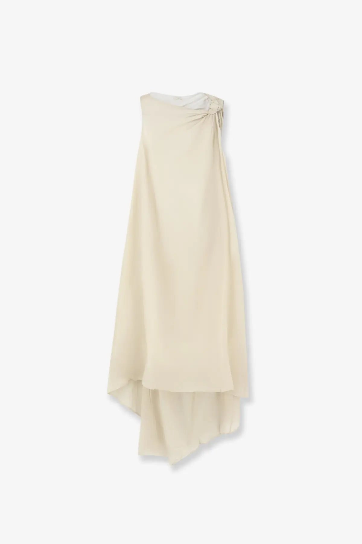 LAMRONS Women's Viscose and Lyocell Blend Dress White