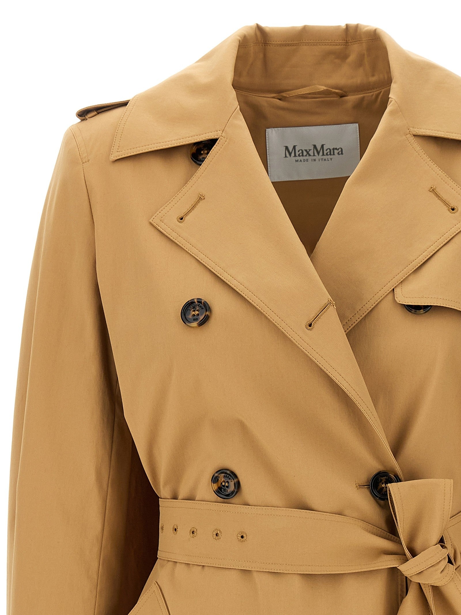 Max Mara Landa Raincoat Brown